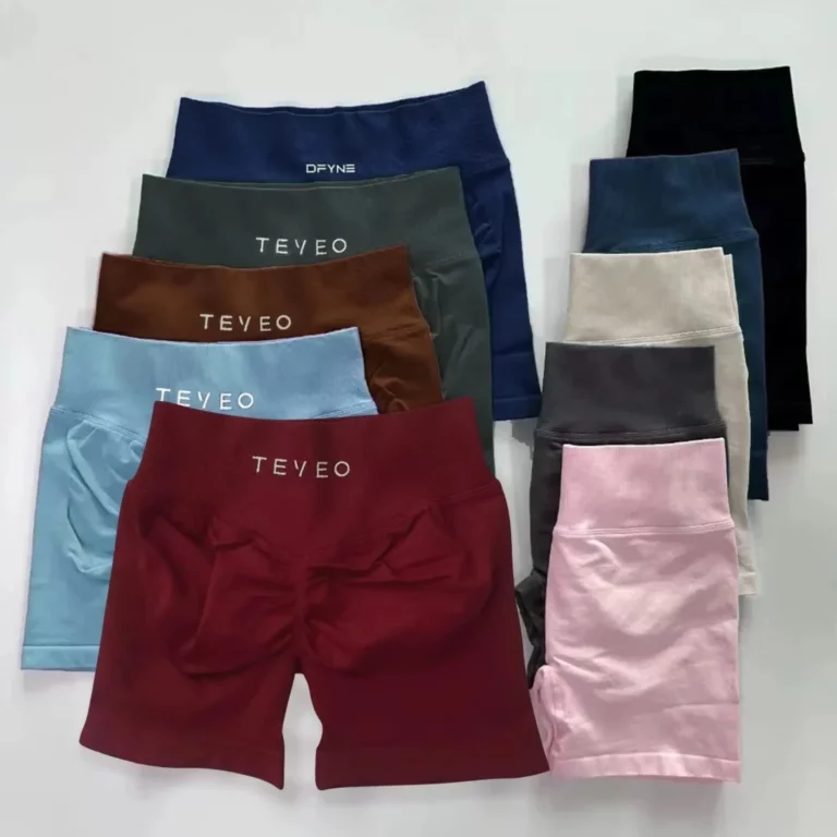 TEVEO Yoga Shorts Women's Fitness Exercise Fitness Shorts Workout Knead Butt High Quality Yoga Seamless Leggings
