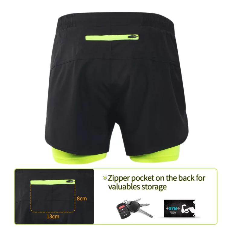 ARSUXEO Men's Running Shorts Outdoor Sports Training Exercise Jogging Gym Fitness 2 in 1 with Longer Liner Quick Dry Workout - Image 6