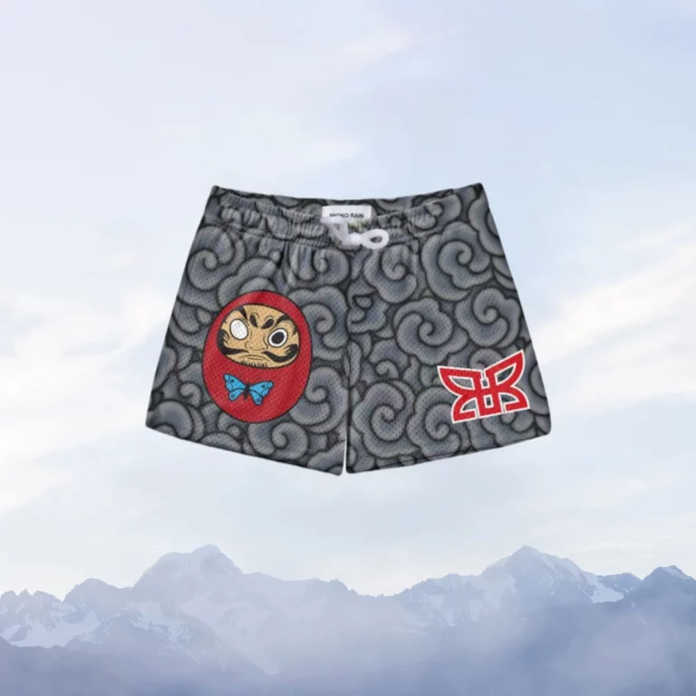 Summer Men's Quick-drying Shorts American Fashion Trend Basketball Fitness Shorts JAPANESE CLOUDS Shorts Y2K Street Shorts Moto