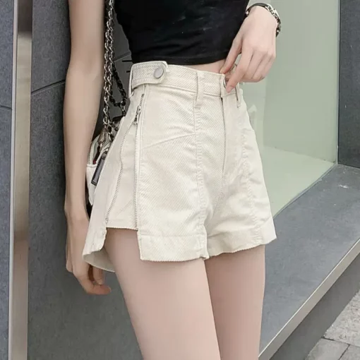 Casual Aesthetic Korean Loose Fashion Hot Wide Leg Sexy Vintage High Waist Women's Jean Denim Shorts Female Summer Short Pants - Image 2