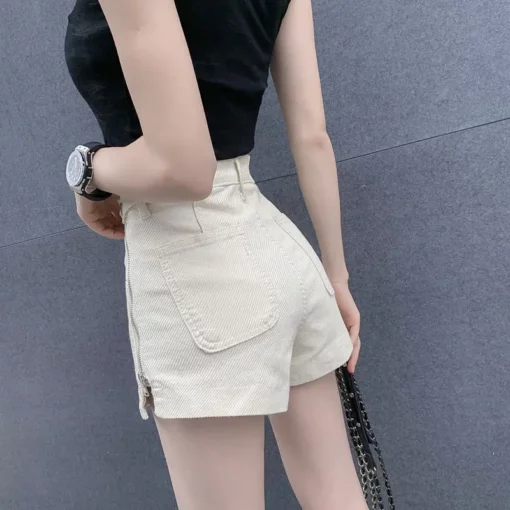 Casual Aesthetic Korean Loose Fashion Hot Wide Leg Sexy Vintage High Waist Women's Jean Denim Shorts Female Summer Short Pants - Image 4