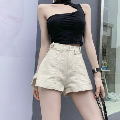 Casual Aesthetic Korean Loose Fashion Hot Wide Leg Sexy Vintage High Waist Women's Jean Denim Shorts Female Summer Short Pants - Image 3