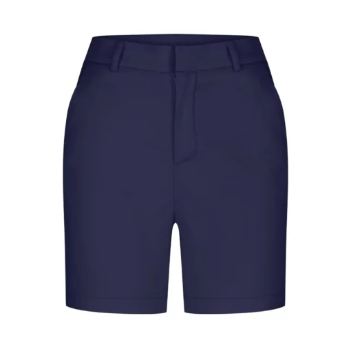 Elegant Women Chino Shorts High Waist Summer Ladies Short Casual Female Button Solid Color Pants Clothing - Image 4