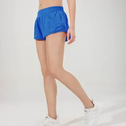 2024 Women Hotty Hot Yoga Shorts Micro-elastic Low-rise Athletic Short With Liner Workout Running Sport Tummy Control Shorts - Image 16
