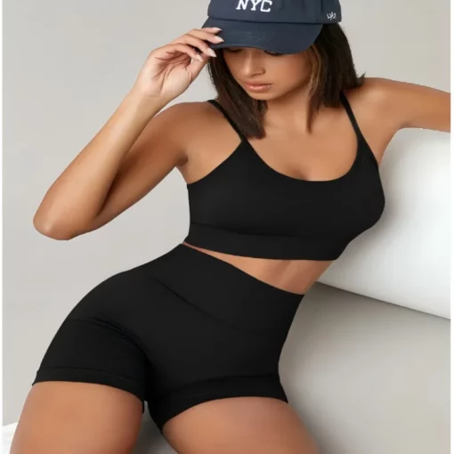 New Women Short Peach Buttocks Pants Fitness Leggings Lady Gym Tight Running Shorts Big Hip High Waist Seamless Running shorts - Image 5