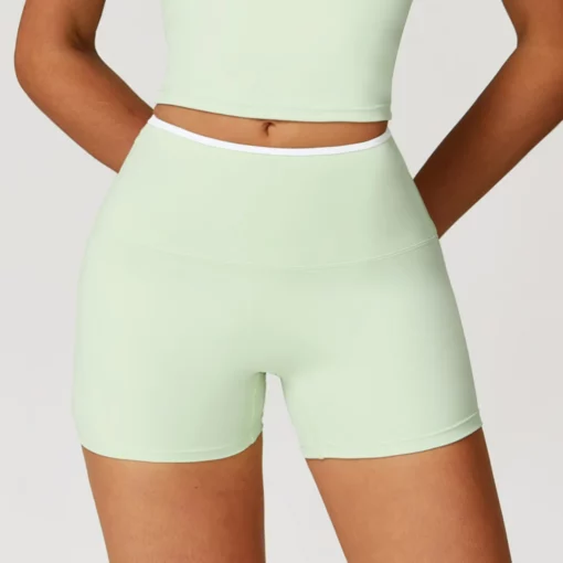 Women Impact Shorts Sexy Stretch Yoga Shorts With Hip Lifting Abdominal Tightening Tight Gym Tights Fitness Shorts Running Pants - Image 3