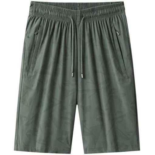 shorts men Summer new mens shorts Solid color cotton casual trousers five points Fitness sweatpants short 2886 size M-7XL 8XL - Image 3