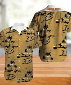 Anaheim Ducks Desert Palm Summer Hawaiian Shirt