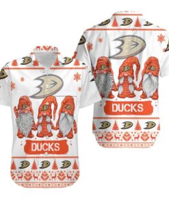 Anaheim Ducks Festive Gnome Summer Hawaiian Shirt