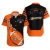 Anaheim Ducks Flaming Football Summer Hawaiian Shirt