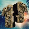 Anaheim Ducks Golden Bloom Stripe Summer Hawaiian Shirt