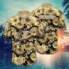 Anaheim Ducks Golden Floral Summer Hawaiian Shirt