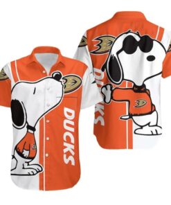 Anaheim Ducks Snoopy Chill Summer Hawaiian Shirt