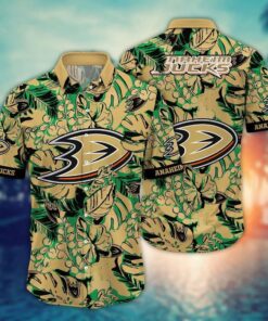 Anaheim Ducks Tropical Jungle Summer Hawaiian Shirt