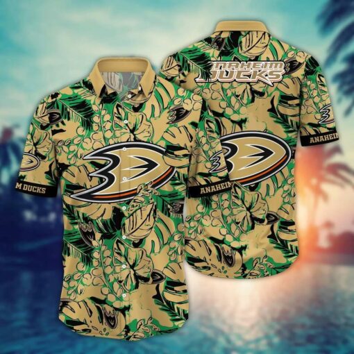 Anaheim Ducks Tropical Jungle Summer Hawaiian Shirt
