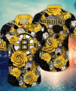 Boston Bruins Floral Passion Summer Hawaiian Shirt
