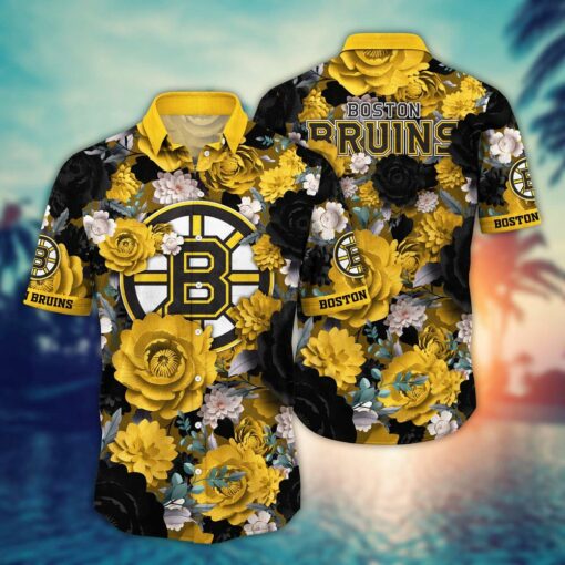 Boston Bruins Floral Passion Summer Hawaiian Shirt