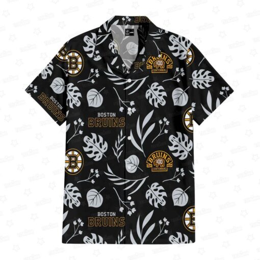 Boston Bruins Icebound Elegance Summer Hawaiian Shirt