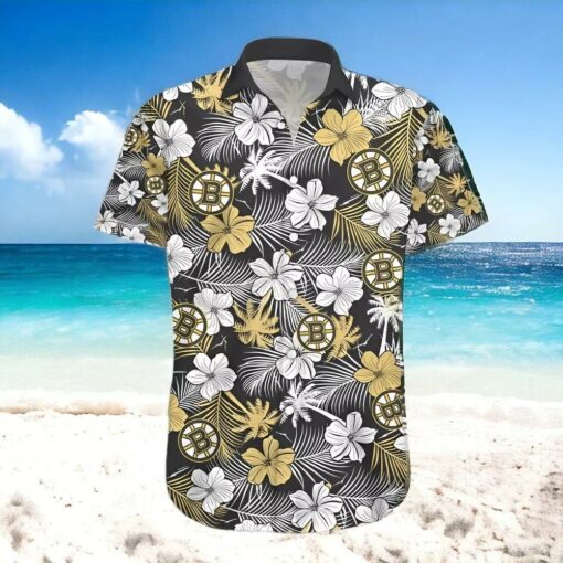 Boston Bruins Paradise Bloom Summer Hawaiian Shirt