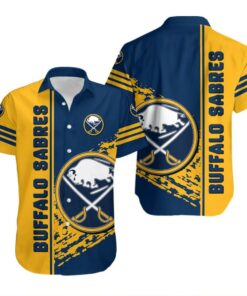 Buffalo Sabres Golden Stripe Breeze Summer Hawaiian Shirt