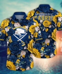 Buffalo Sabres Lux Bloom Summer Hawaiian Shirt