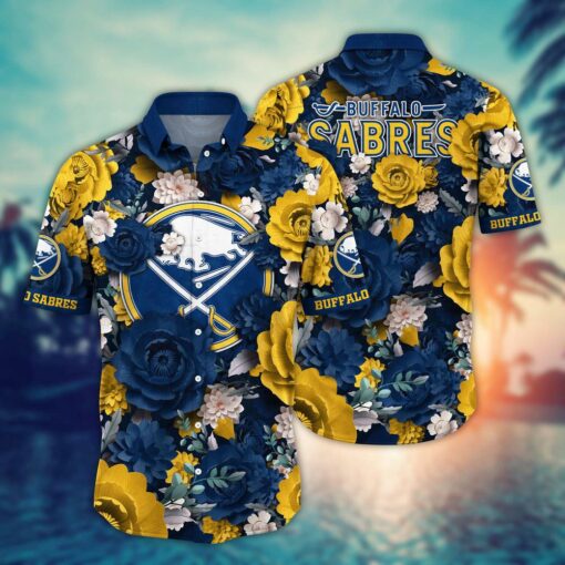 Buffalo Sabres Lux Bloom Summer Hawaiian Shirt