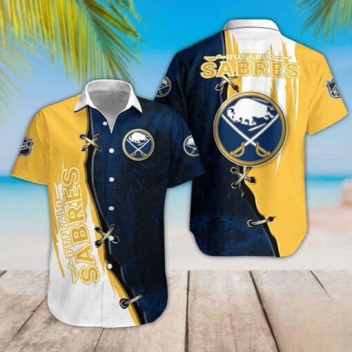 Buffalo Sabres Nautical Lace-Up Summer Hawaiian Shirt