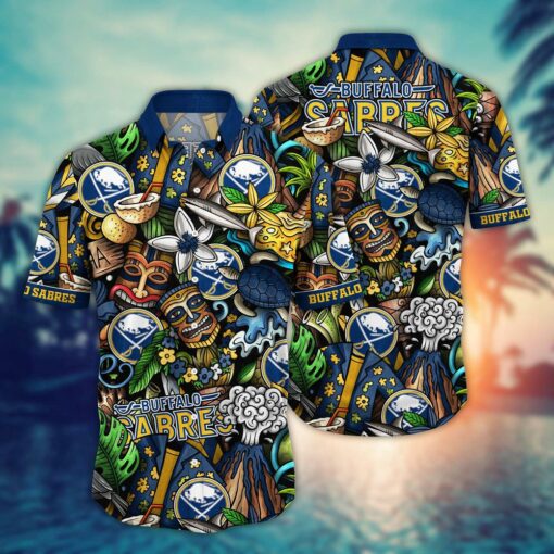 Buffalo Sabres Tropical Tiki Adventure Summer Hawaiian Shirt