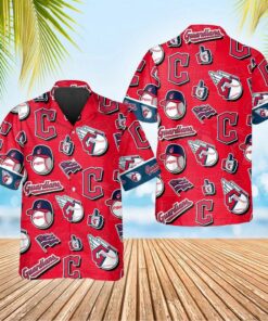 Cleveland Guardians Logo Mania Summer Hawaiian Shirt