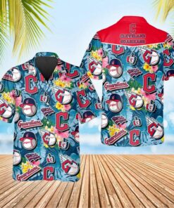 Cleveland Guardians Skeleton Spirit Summer Hawaiian Shirt