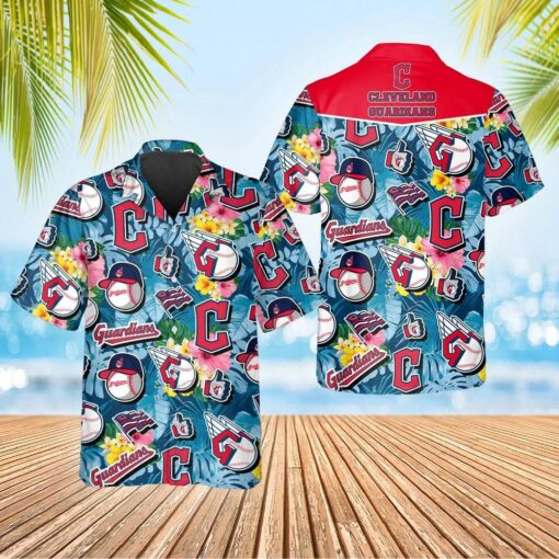 Cleveland Guardians Skeleton Spirit Summer Hawaiian Shirt