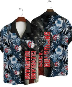 Cleveland Guardians Stars & Stripes Summer Hawaiian Shirt