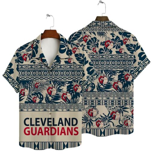 Cleveland Guardians Tribal Print Summer Hawaiian Shirt