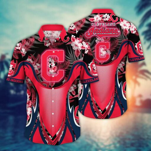 Cleveland Guardians Tropical Hibiscus Summer Hawaiian Shirt