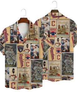 Cleveland Guardians Vintage Collage Summer Hawaiian Shirt