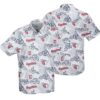 Cleveland Guardians White Hibiscus Summer Hawaiian Shirt