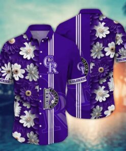 Colorado Rockies Daisy Dream Summer Hawaiian Shirt