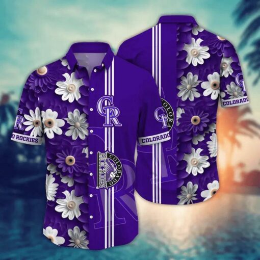 Colorado Rockies Daisy Dream Summer Hawaiian Shirt