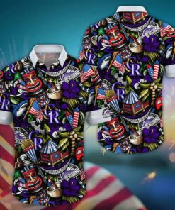 Colorado Rockies Festive Tiki Summer Hawaiian Shirt