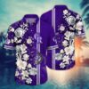 Colorado Rockies Floral Stripe Summer Hawaiian Shirt