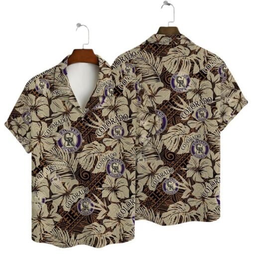 Colorado Rockies Island Fern Summer Hawaiian Shirt