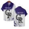 Colorado Rockies Minimalist Splash Summer Hawaiian Shirt