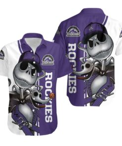 Colorado Rockies Skeleton Groove Summer Hawaiian Shirt
