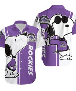 Colorado Rockies Snoopy Cool Vibes Summer Hawaiian Shirt