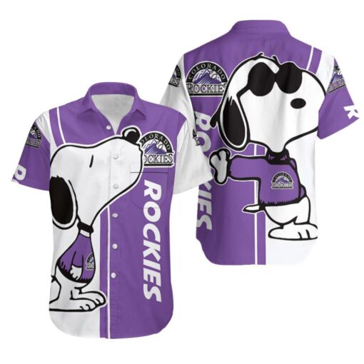 Colorado Rockies Snoopy Cool Vibes Summer Hawaiian Shirt