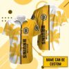 Custom Name Boston Bruins Golden Palm Summer Hawaiian Shirt