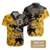 Custom Name Boston Bruins Tropical Tiki Summer Hawaiian Shirt