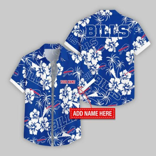 Custom Name Buffalo Bills Hibicus Hawaiian Shirt For Fans