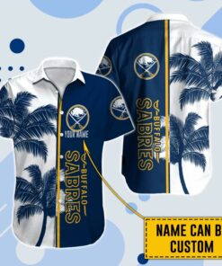 Custom Name Buffalo Sabres Palm Coast Summer Hawaiian Shirt