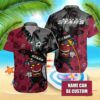 Custom Name Dallas Stars Tiki Surf Summer Hawaiian Shirt